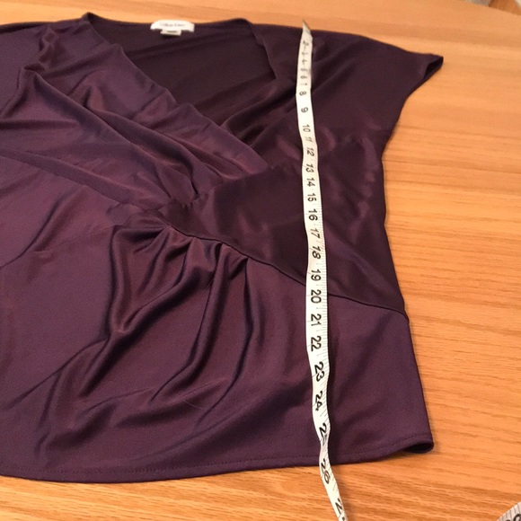 Calvin Klein Dressy Purple Top - Picture 6 of 6